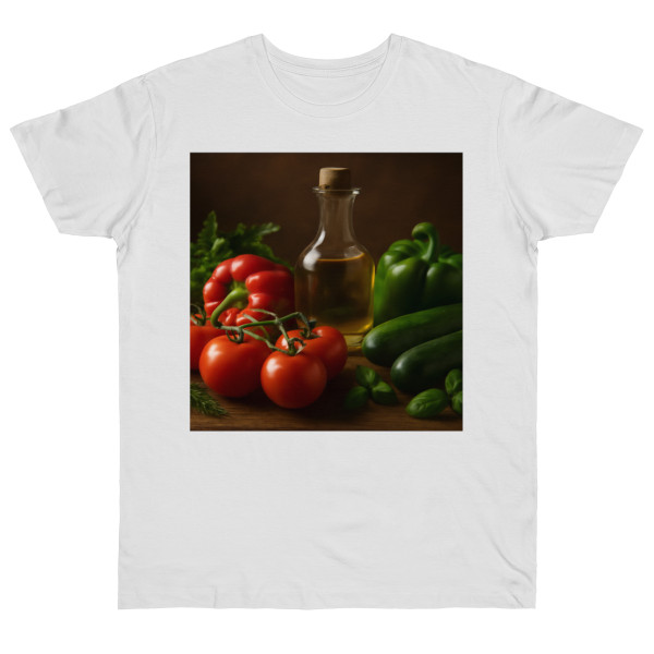 Mediterranean Garden Feast - Single Jersey T-shirt