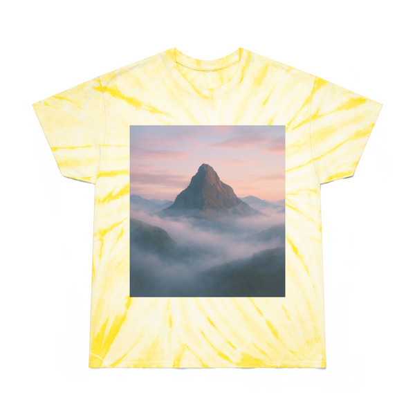 Misty Mountain Dawn - Tie-Dye Tee, Cyclone