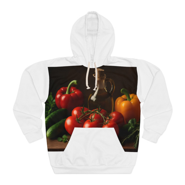 Mediterranean Garden Feast - Unisex Pullover Hoodie (AOP)