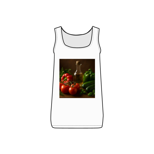 Mediterranean Garden Feast - Women's Micro Ribbed Tank