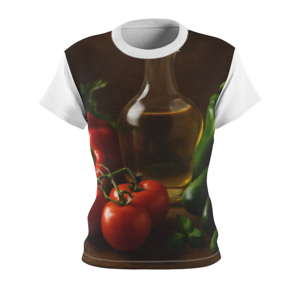 Mediterranean Garden Feast - Women's Cut & Sew Tee (AOP)