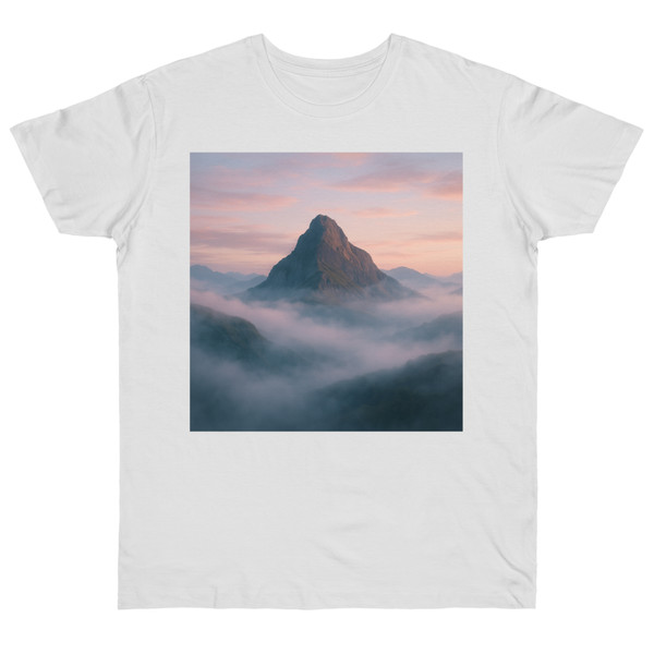 Misty Mountain Dawn - Single Jersey T-shirt