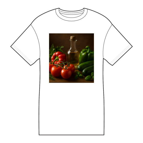 Mediterranean Garden Feast - Core Cotton Tee