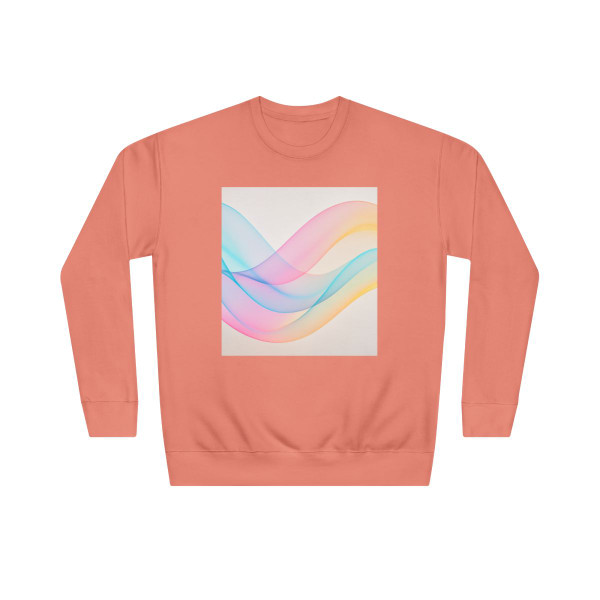 Fluid Wave Symphony - Unisex Crew Sweatshirt
