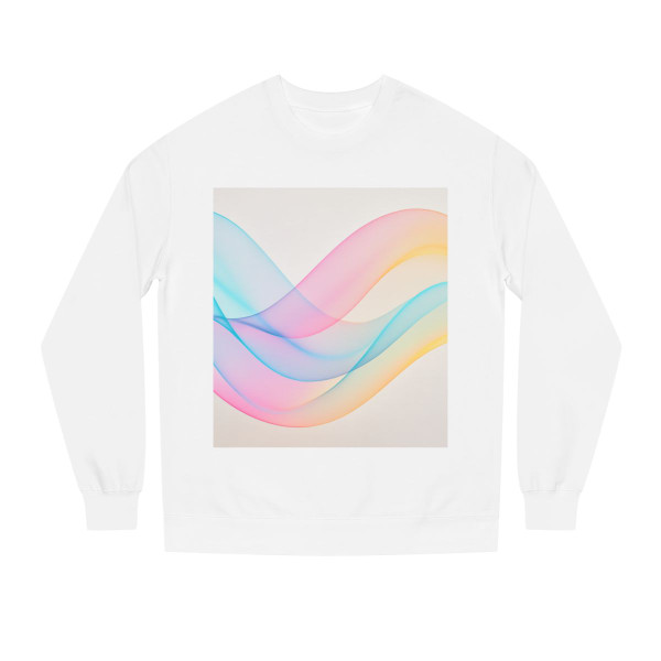 Fluid Wave Symphony - Unisex Crew Neck Sweatshirt