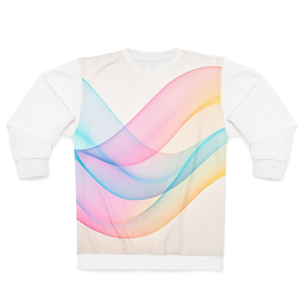 Fluid Wave Symphony - Unisex Sweatshirt (AOP)