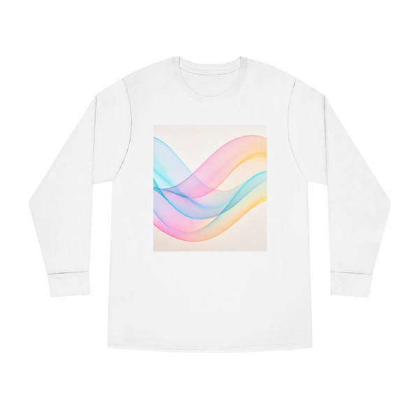 Fluid Wave Symphony - Long Sleeve Crewneck Tee