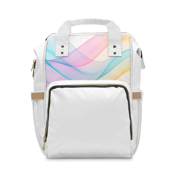 Fluid Wave Symphony - Multifunctional Diaper Backpack