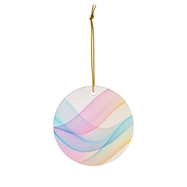 Fluid Wave Symphony - Ceramic Ornament, 1-Pack