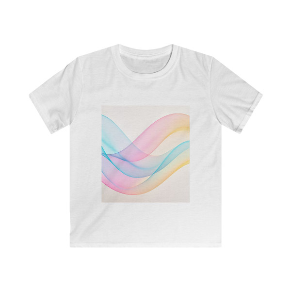 Fluid Wave Symphony - Kids Softstyle Tee