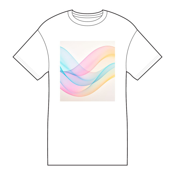 Fluid Wave Symphony - Core Cotton Tee