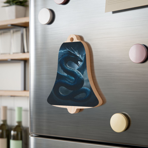 Azure Storm Serpent - Wooden Ornaments