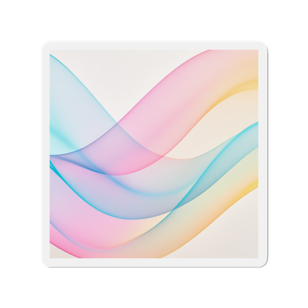 Fluid Wave Symphony - Die-Cut Magnets