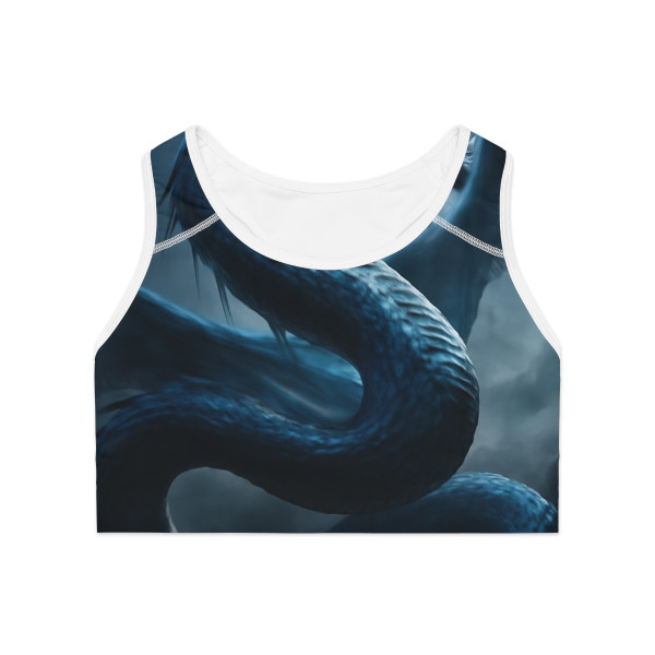 Azure Storm Serpent - Sports Bra (AOP)