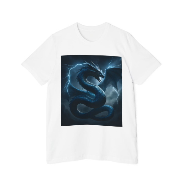 Azure Storm Serpent - USA-Made Unisex Short-Sleeve Jersey T-Shirt