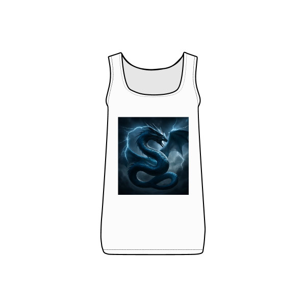 Azure Storm Serpent - Women's Micro Ribbed Tank