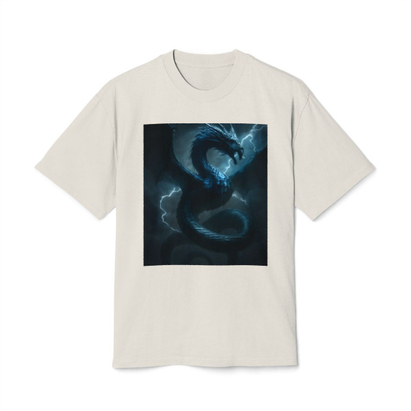 Azure Storm Serpent - Unisex Heavy Faded Tee