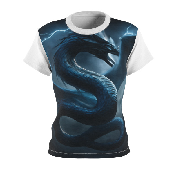 Azure Storm Serpent - Women's Cut & Sew Tee (AOP)