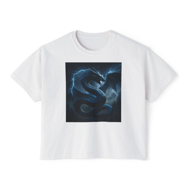 Azure Storm Serpent - Women's Boxy Tee