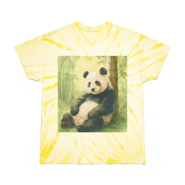 Serene Panda Sanctuary - Tie-Dye Tee, Cyclone