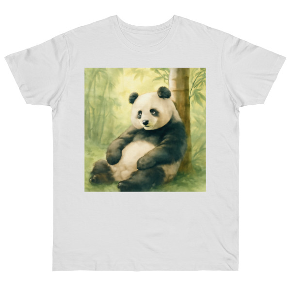 Serene Panda Sanctuary - Single Jersey T-shirt