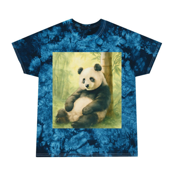 Serene Panda Sanctuary - Tie-Dye Tee, Crystal