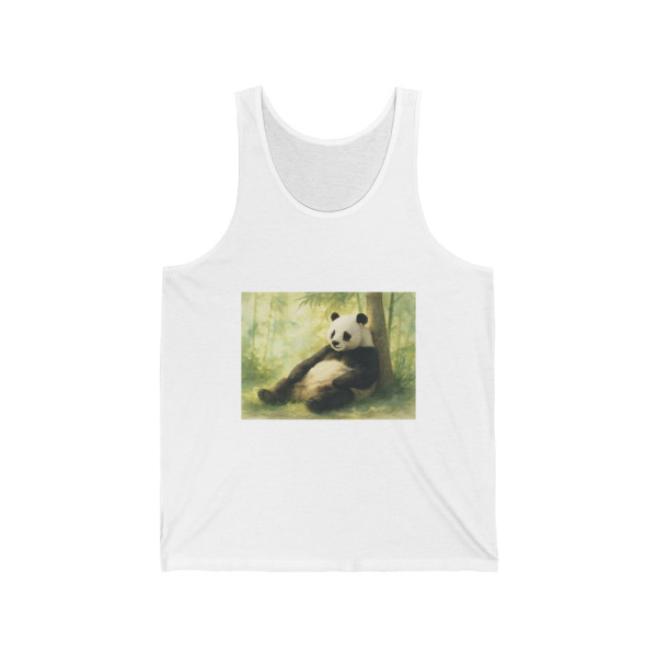 Serene Panda Sanctuary - Unisex Jersey Tank