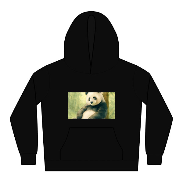 Serene Panda Sanctuary - Kids Relax Hoodie