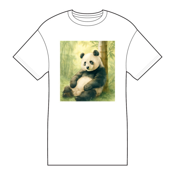 Serene Panda Sanctuary - Core Cotton Tee