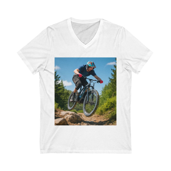 Trailblazer Spirit - Unisex Jersey Short Sleeve V-Neck Tee