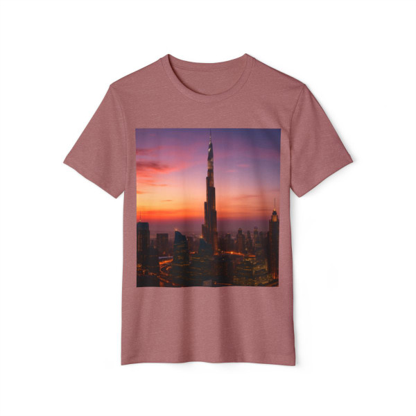 Dubai Futuristic Skyline - Unisex Recycled Organic T-Shirt