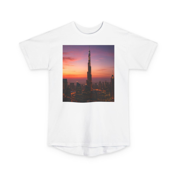 Dubai Futuristic Skyline - Unisex Long Body Urban Tee