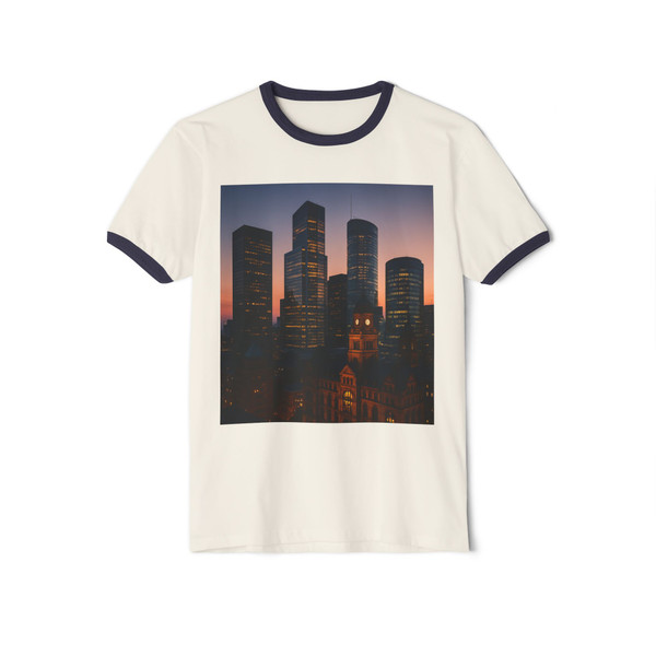 Metropolitan Dreams - Unisex Cotton Ringer T-Shirt