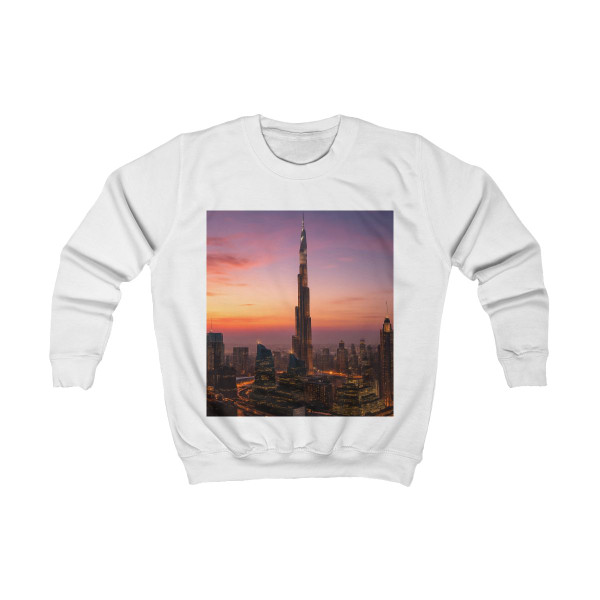 Dubai Futuristic Skyline - Kids Sweatshirt