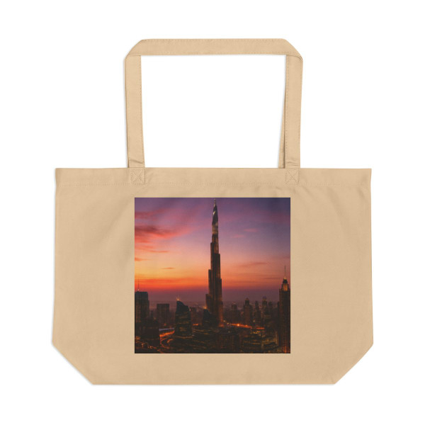 Dubai Futuristic Skyline - Large Eco Tote