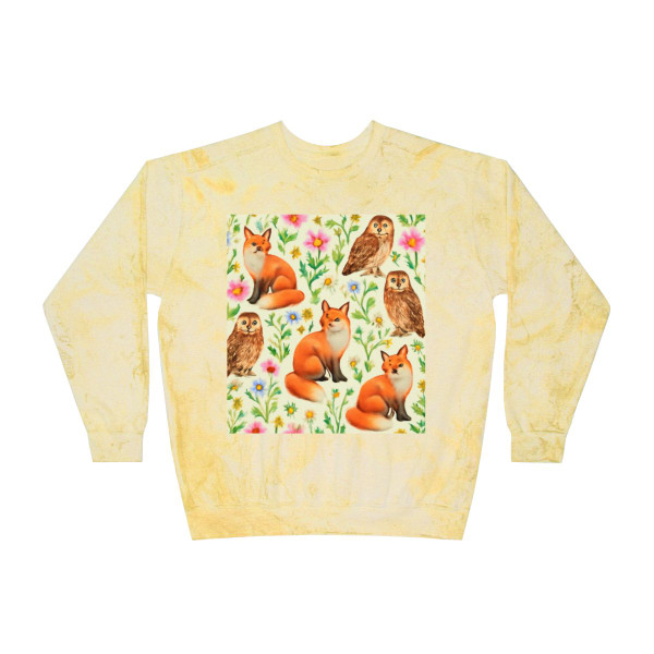 Whimsical Forest Fables - Unisex Color Blast Crewneck Sweatshirt