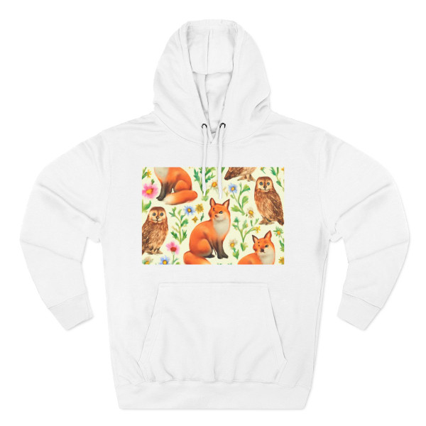 Whimsical Forest Fables - Three-Panel Fleece Hoodie