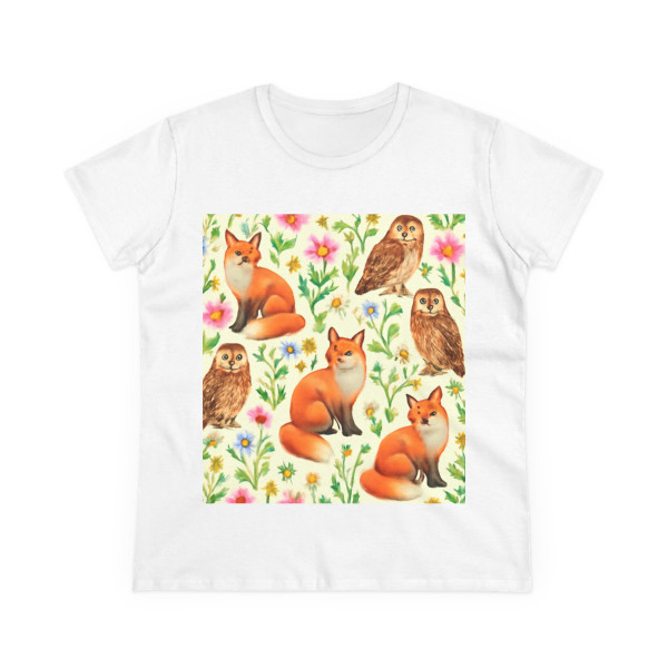 Whimsical Forest Fables - Women's Midweight Cotton Tee