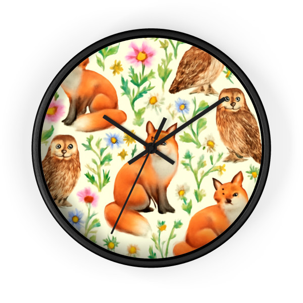 Whimsical Forest Fables - Wall Clock