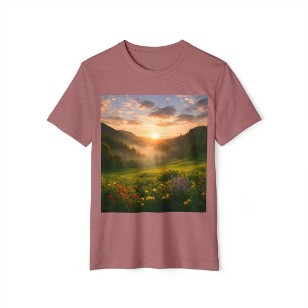 Lush Valley Sunrise - Unisex Recycled Organic T-Shirt