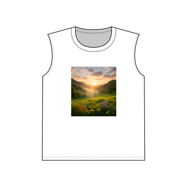 Lush Valley Sunrise - Unisex Jersey Muscle Tank