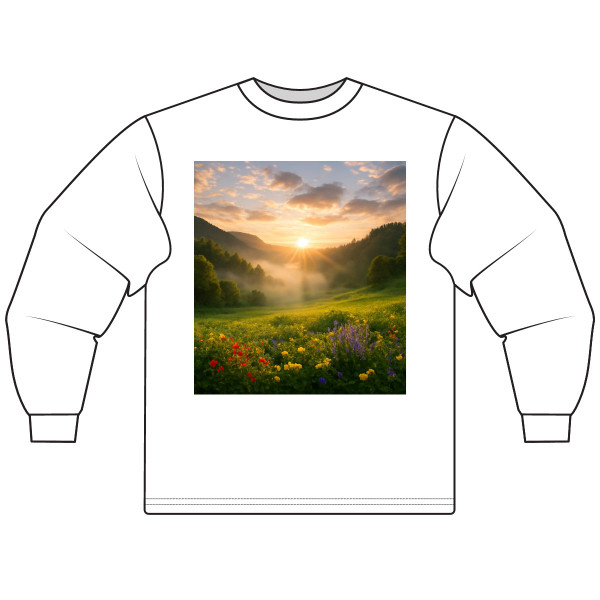 Lush Valley Sunrise - Unisex Long Sleeve T-Shirt