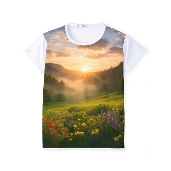 Lush Valley Sunrise - Women's Sports Jersey (AOP)
