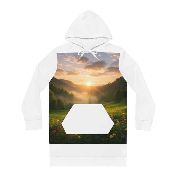 Lush Valley Sunrise - Women's Hoodie Dress (AOP)
