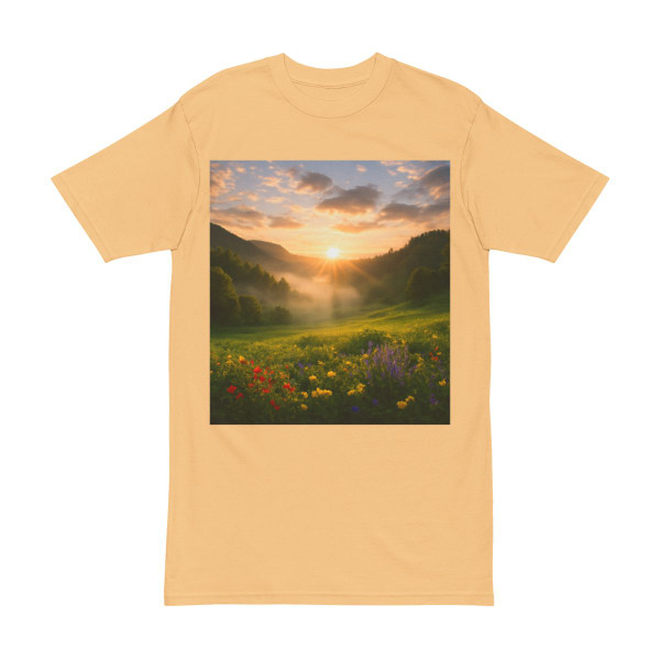 Lush Valley Sunrise - Men's Heavyweight Tee