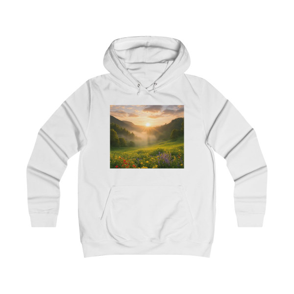 Lush Valley Sunrise - Girlie College Hoodie