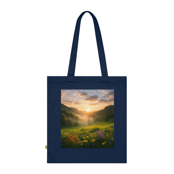 Lush Valley Sunrise - Organic Cotton Tote Bag