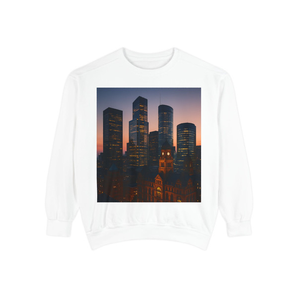 Metropolitan Dreams - Unisex Garment-Dyed Sweatshirt