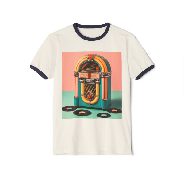 Classic Vinyl Vibes - Unisex Cotton Ringer T-Shirt