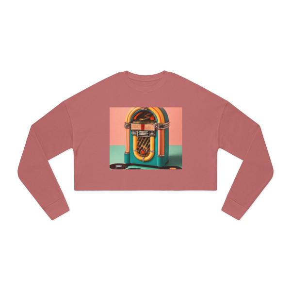 Classic Vinyl Vibes - Women's Cropped Sweatshirt